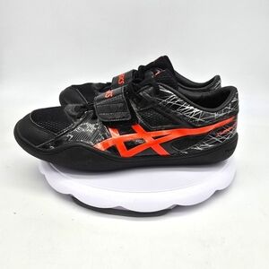 ASICS Shoes Men's 9M Throw Pro Black Flash G605Y Black Coral Discus Hammer